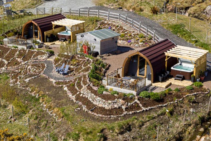 Zahrada ubytování The Highland Bothies Glamping