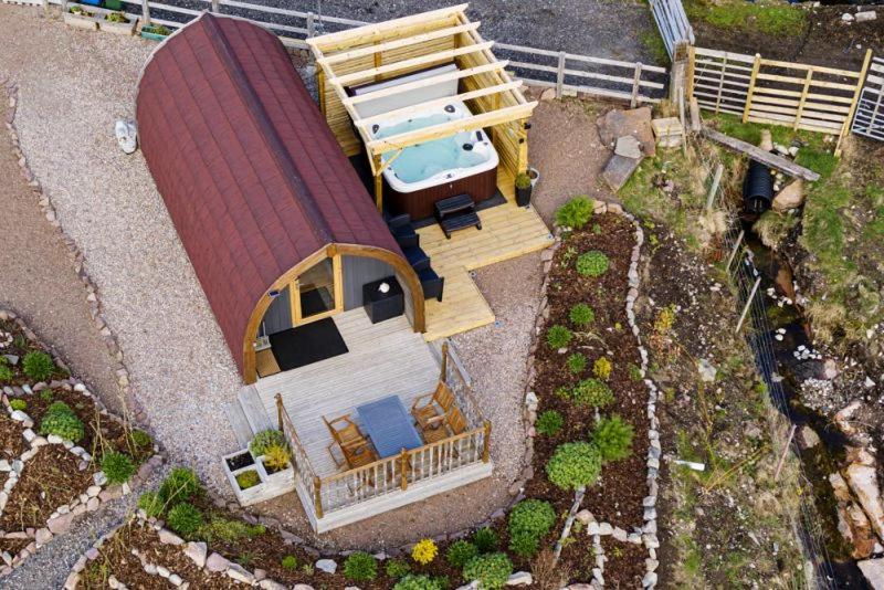 Zahrada ubytování The Highland Bothies Glamping