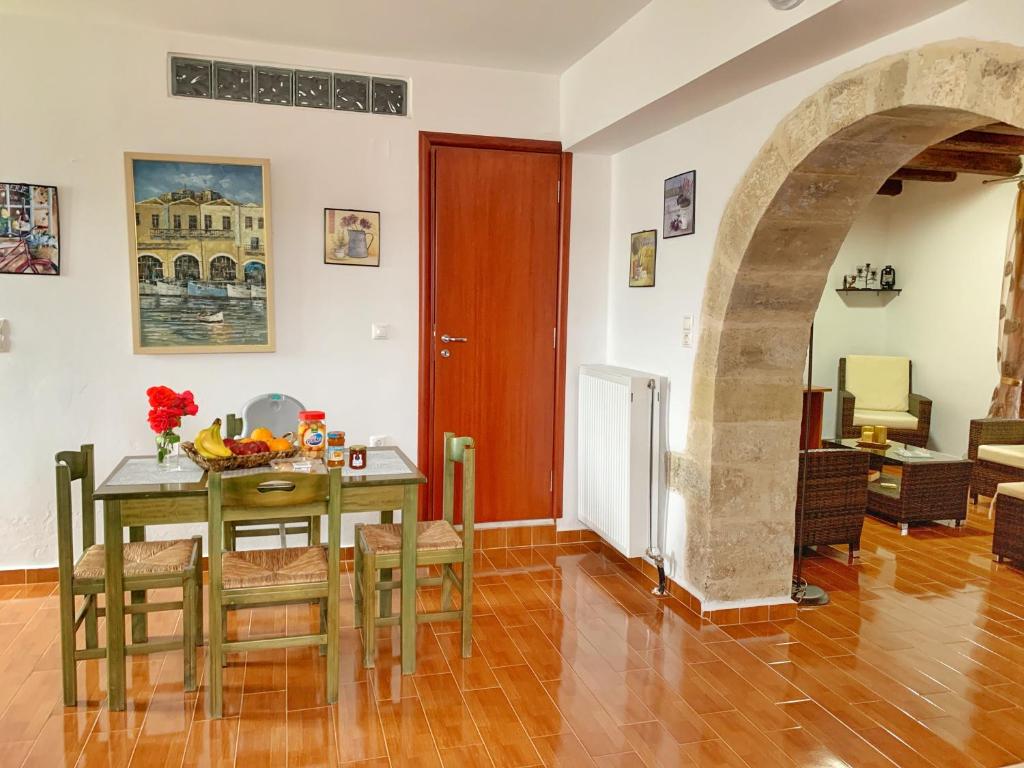 Posezení v ubytování Evaggelias Home Gavalochori
