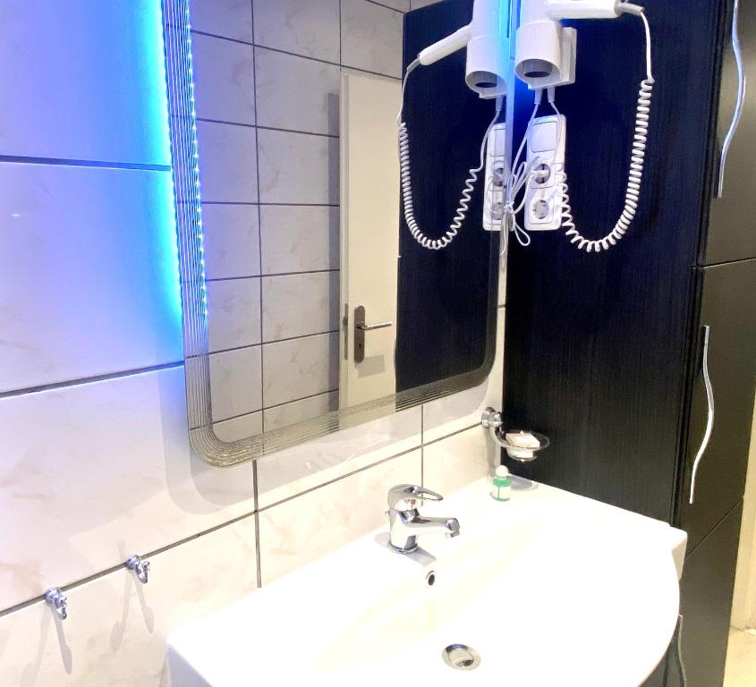 Koupelna v ubytování Wilsmann Apartmentvermietung