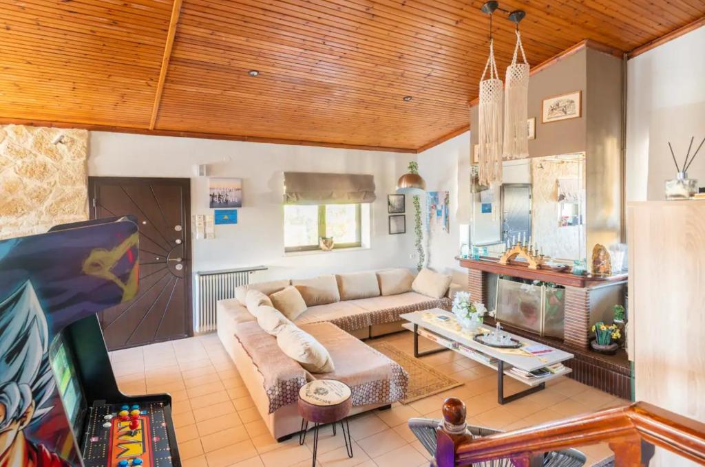 Część wypoczynkowa w obiekcie Boem Villa in Nafpliο