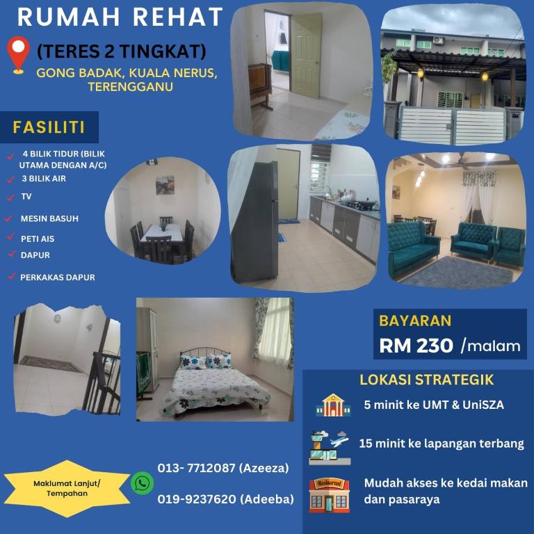 RUMAH REHAT (TERES 2 TINGKAT) GONG BADAK, KUALA NERUS, TERENGGANU