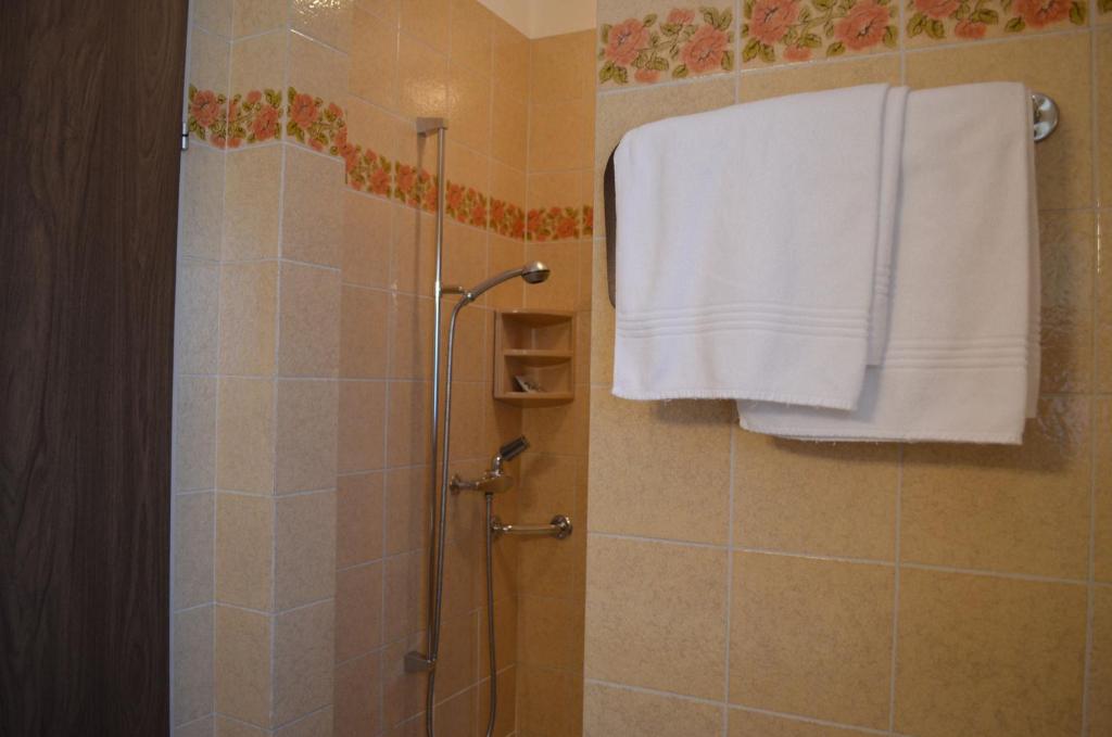Koupelna v ubytování Hotel Garni Rivabella au Lac