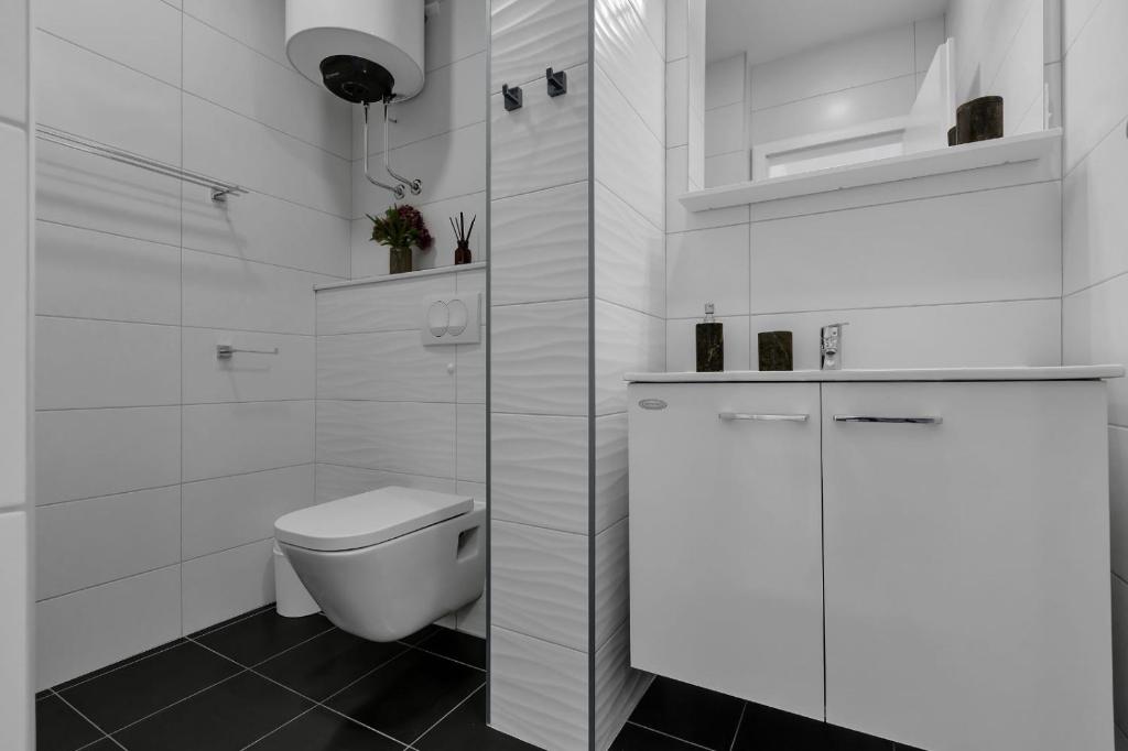 Kúpeľňa v ubytovaní Hortenzija Apartments