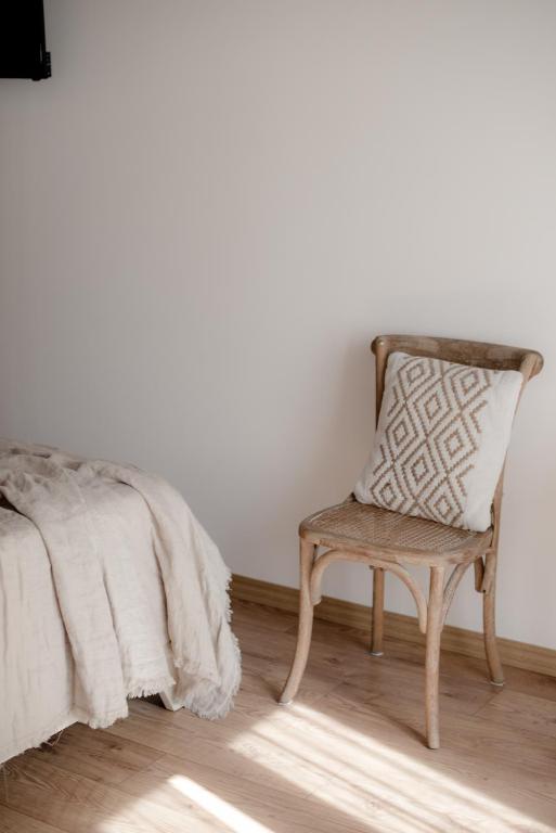 Postel nebo postele na pokoji v ubytování Indarsena b&b