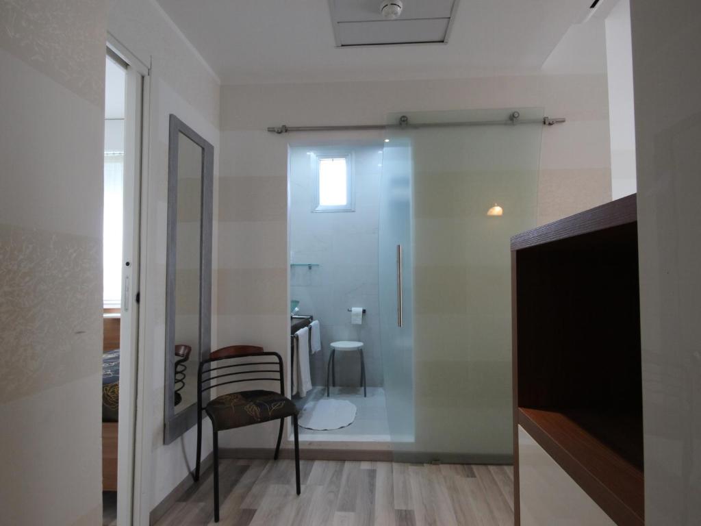 Koupelna v ubytování Hotel Arabel