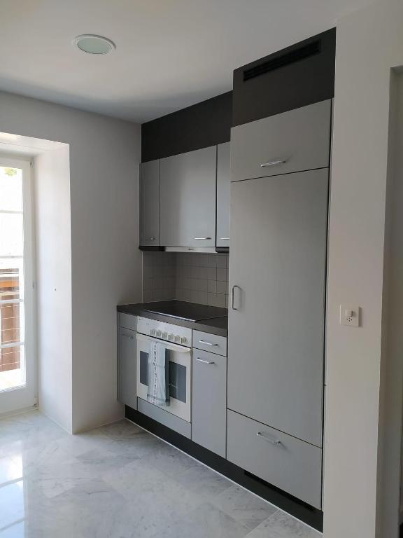 Kuchyň nebo kuchyňský kout v ubytování Haus Rovina