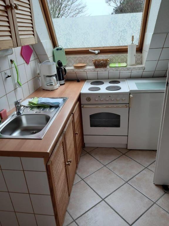 Kuchyň nebo kuchyňský kout v ubytování Haus-Halliger-Appartment-Pauline-2