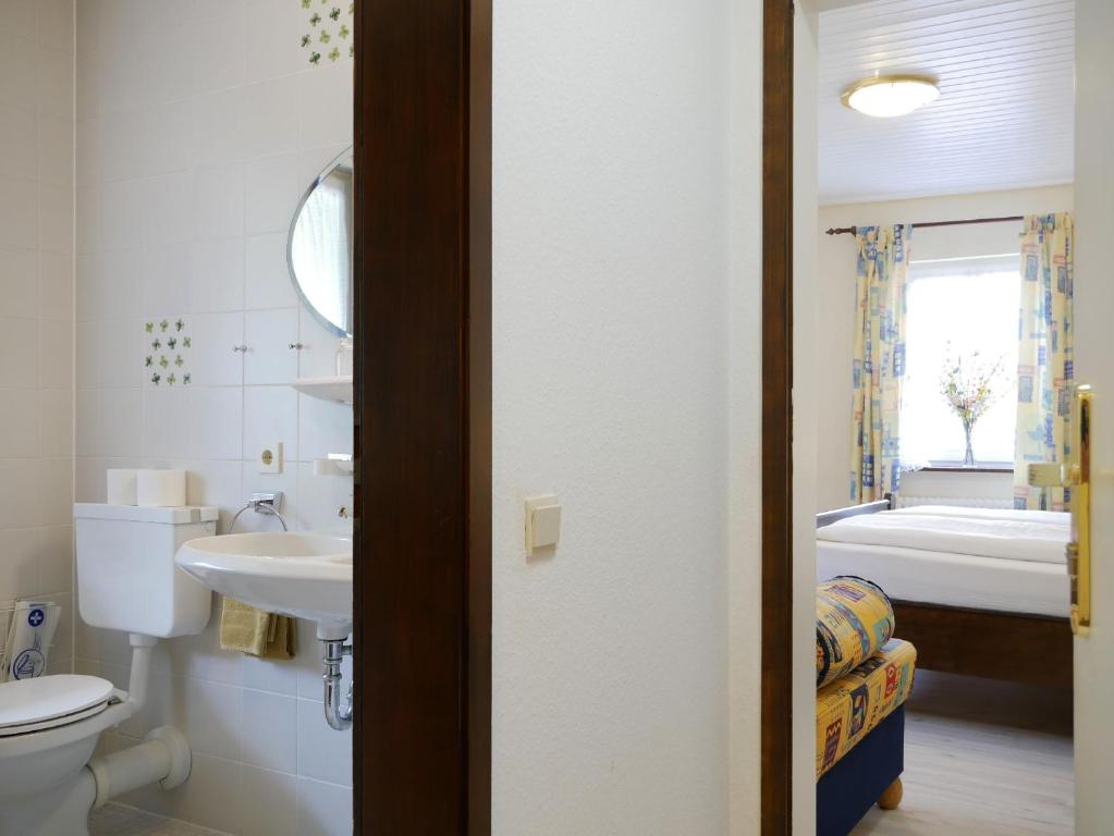 Koupelna v ubytování Seebach-Hotel