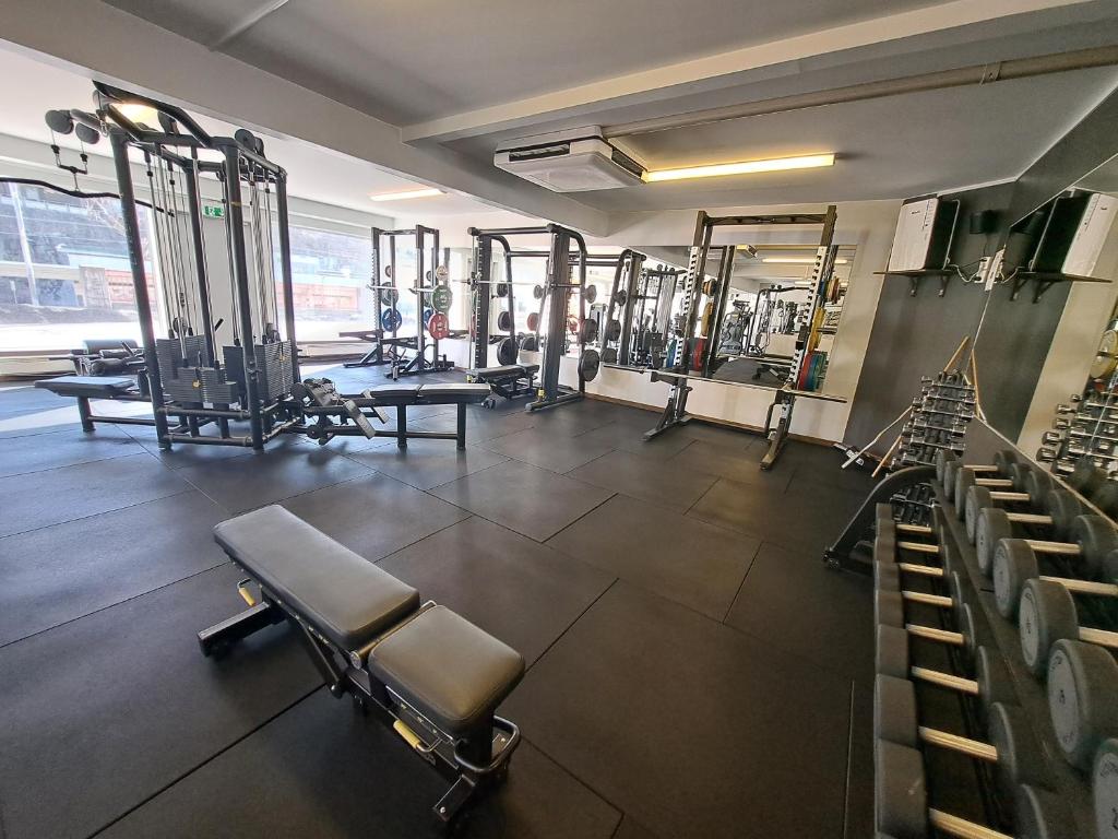 Fitness centrum a/nebo fitness zařízení v ubytování Kramfors Stadshotell AB