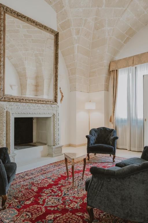 Posezení v ubytování Relais Il Mignano