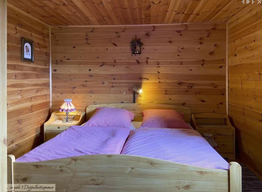 Postel nebo postele na pokoji v ubytování Jörgenbauerhütte