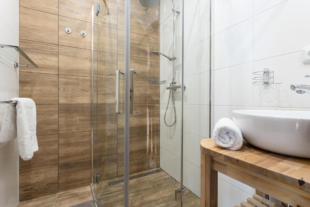 Koupelna v ubytování Vlevo dole Koko Apartment by Správa ubytka
