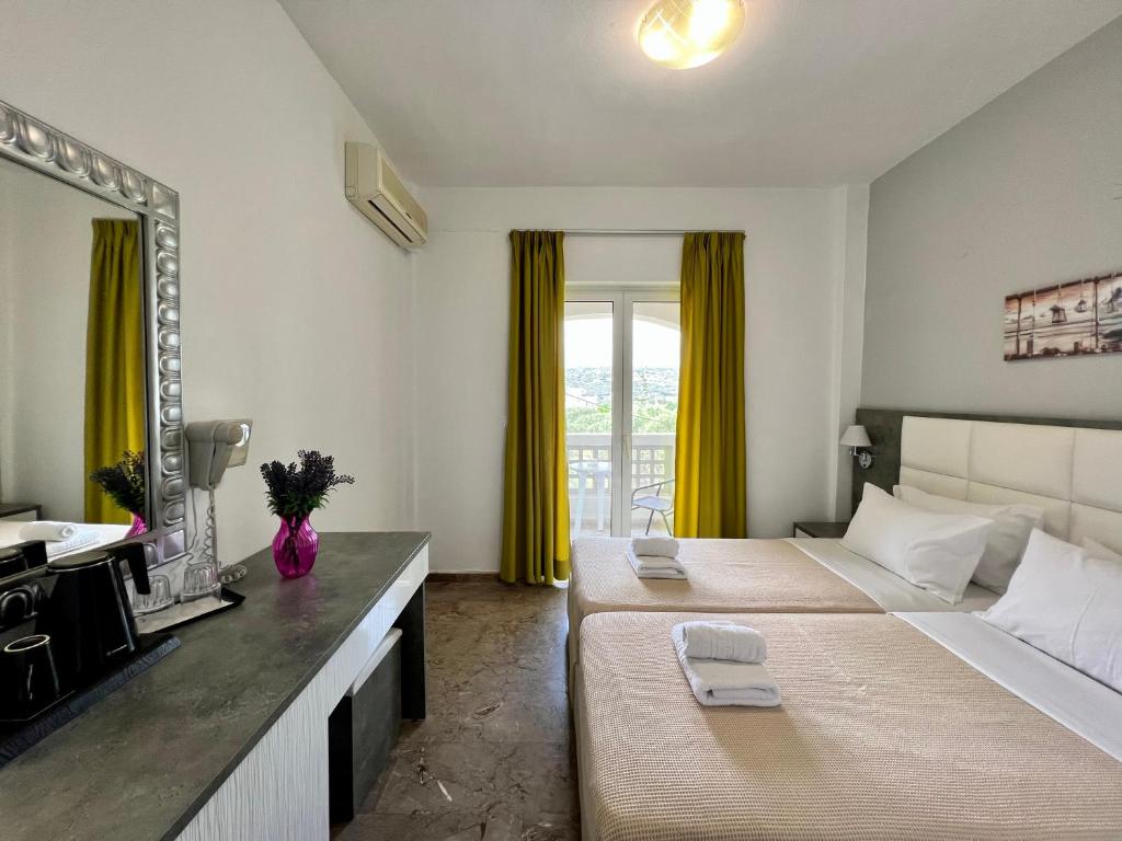 Postel nebo postele na pokoji v ubytování Maria Hotel Sisi