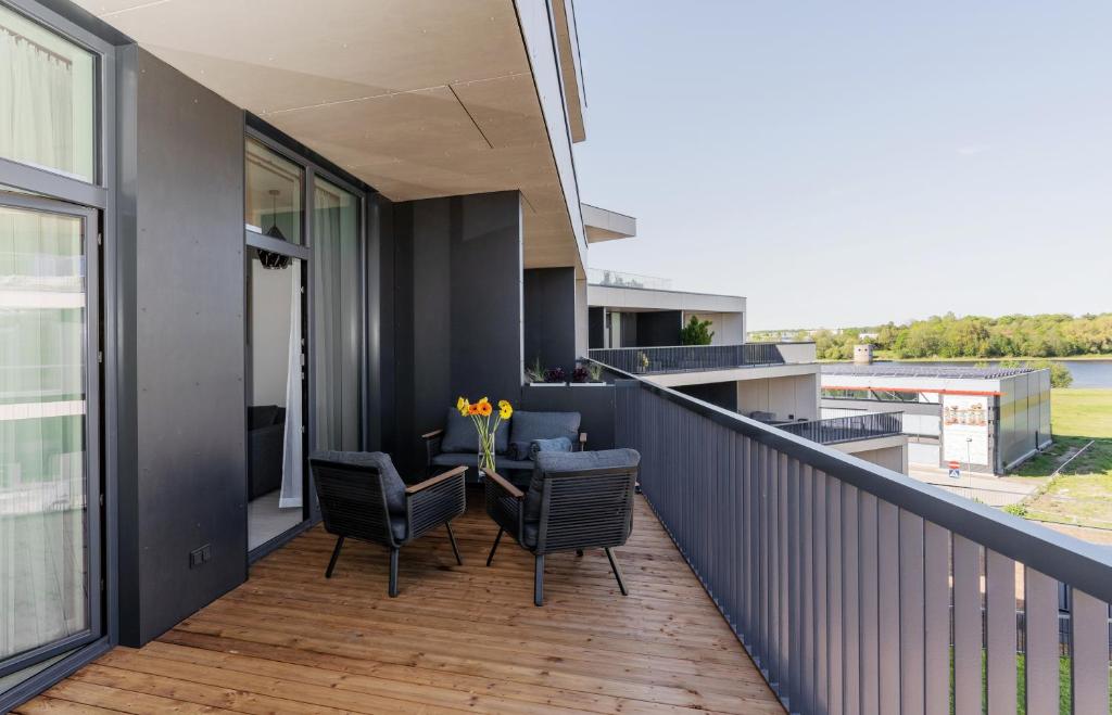 Balkón nebo terasa v ubytování Pärnu Verde Apartments