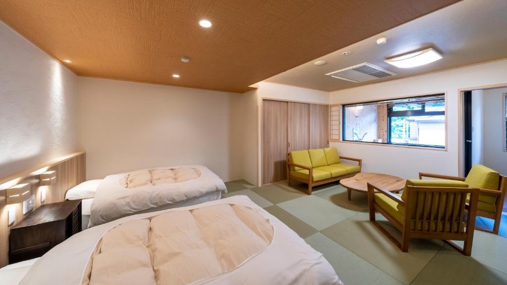 Nakamatsuya Ryokan - 带有私人温泉浴的更新日式双室
