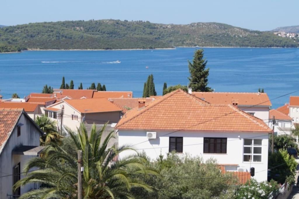 a town with a view of the water at Villa Bruna in Trogir