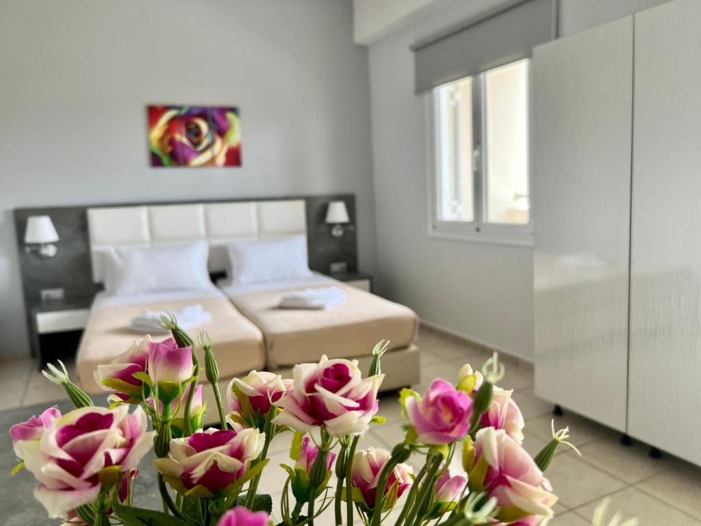 Postel nebo postele na pokoji v ubytování Maria Hotel Sisi