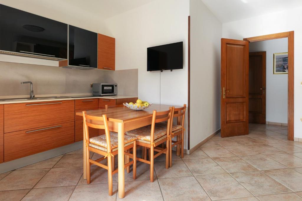 Kuchyň nebo kuchyňský kout v ubytování Bed&Belvedere