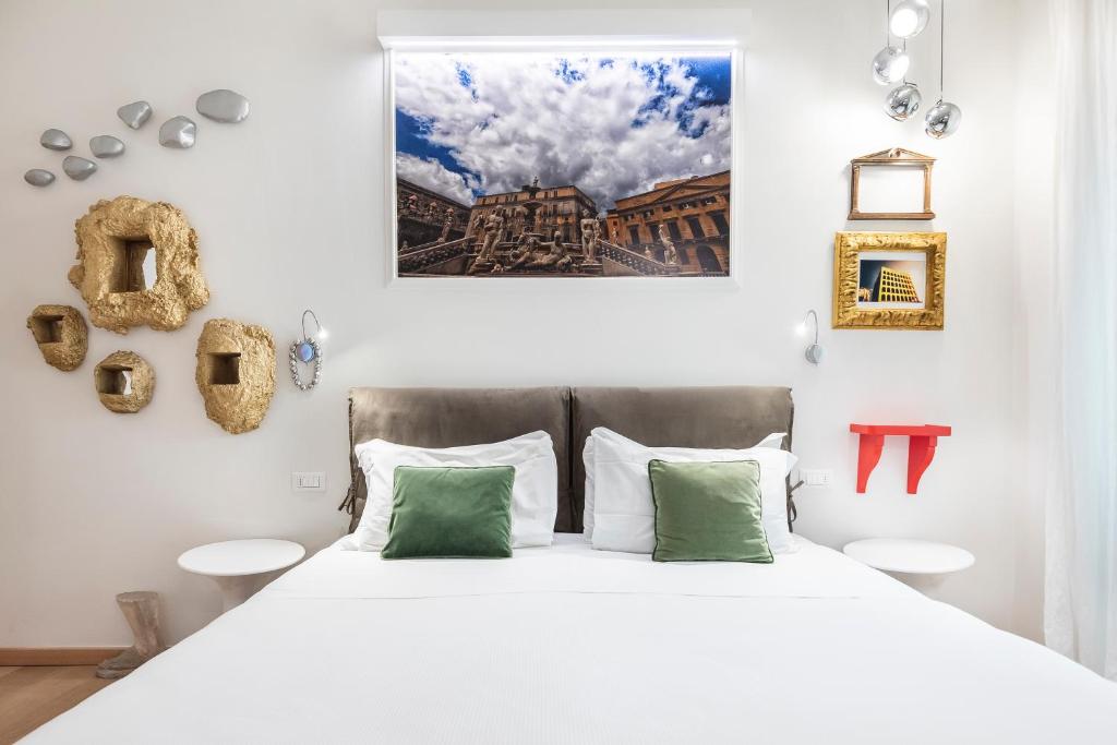 Posteľ alebo postele v izbe v ubytovaní Matteotti Apartment