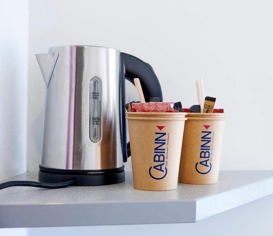 Kaffe- og tefaciliteter på Cabinn Scandinavia