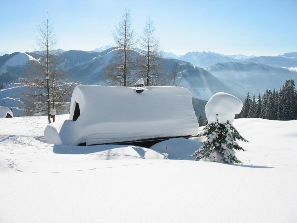 Jörgenbauerhütte v zimě