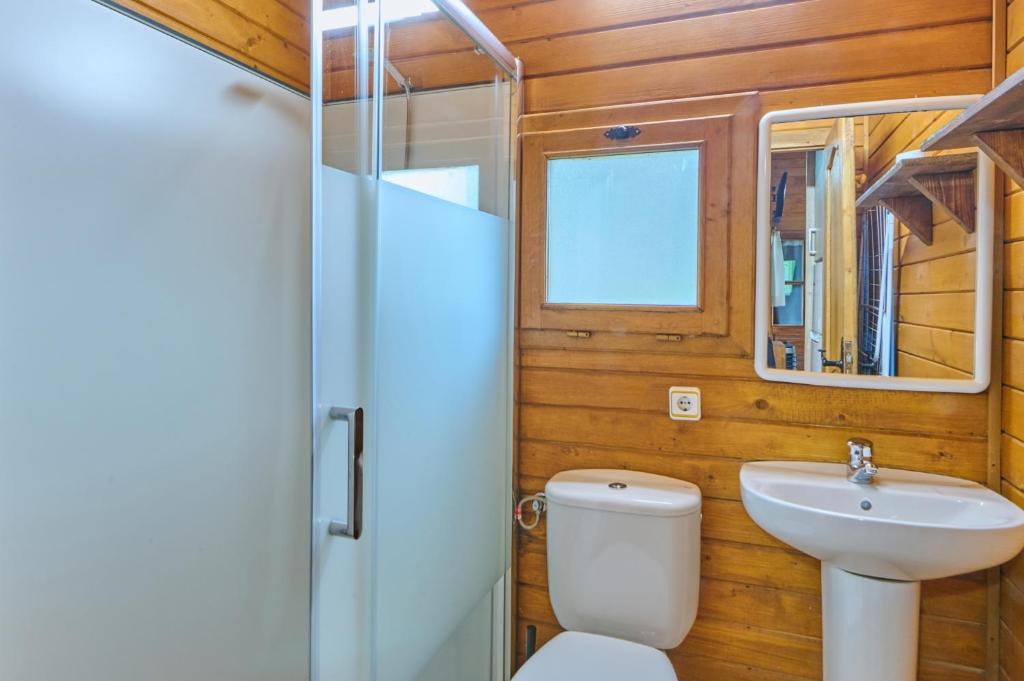 Koupelna v ubytování Camping Fontfreda