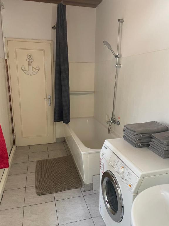 Koupelna v ubytování Appartement Attergau