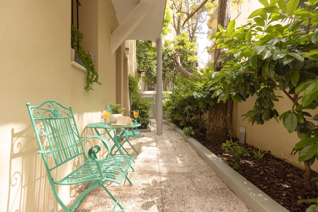 Zahrada ubytování Gatto Perso Luxury Studio Apartments