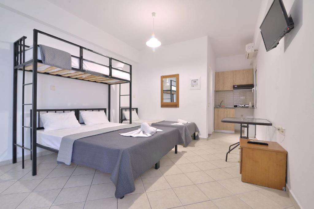 Postel nebo postele na pokoji v ubytování Apartments Kalina