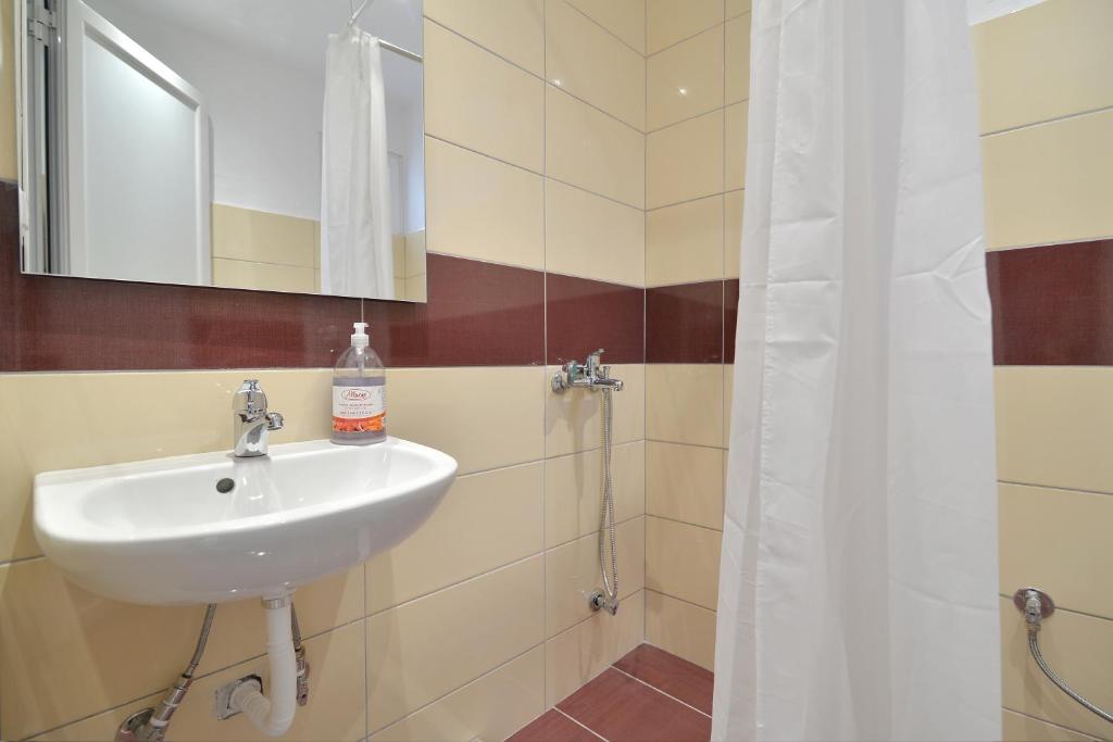 Koupelna v ubytování Apartments Kalina