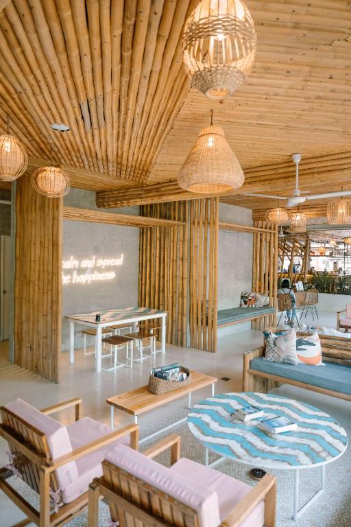 Setusvæði á Happiness Hostel Siargao