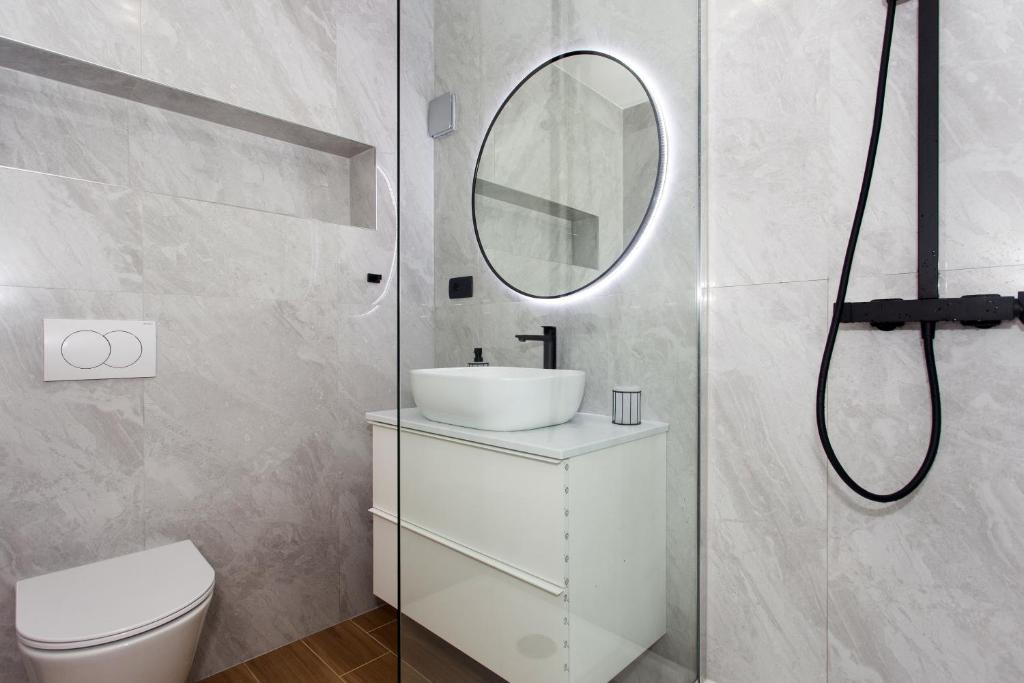 Kúpeľňa v ubytovaní Angolo Apartments