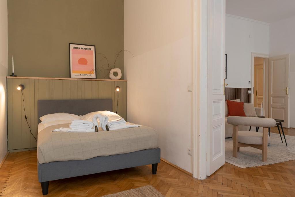 Posteľ alebo postele v izbe v ubytovaní josef's home I Premium Apartment in Ideal Location