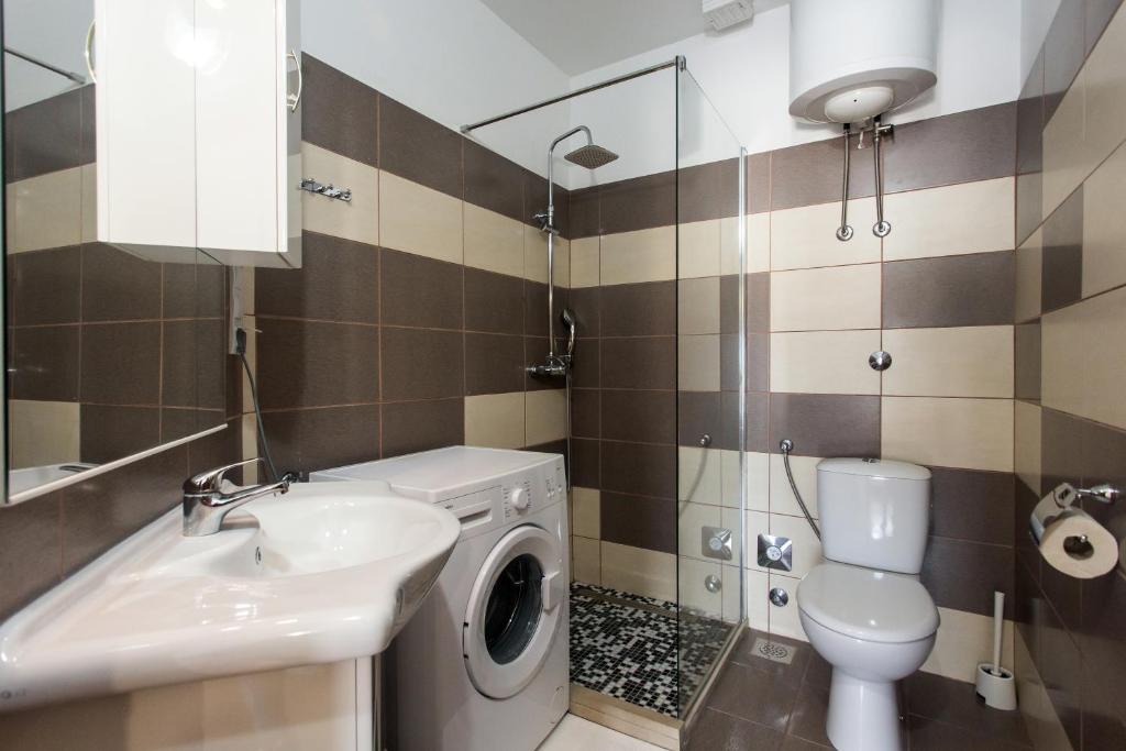 Kúpeľňa v ubytovaní Angolo Apartments