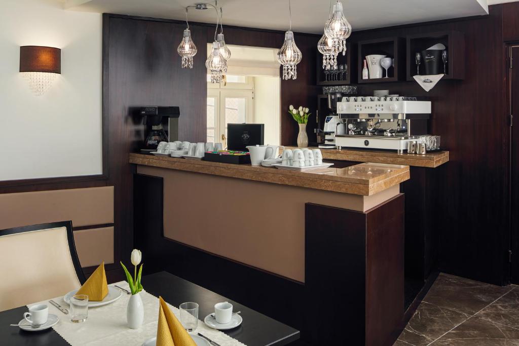 Nápoje v ubytování Boutique Hotel Saxonia