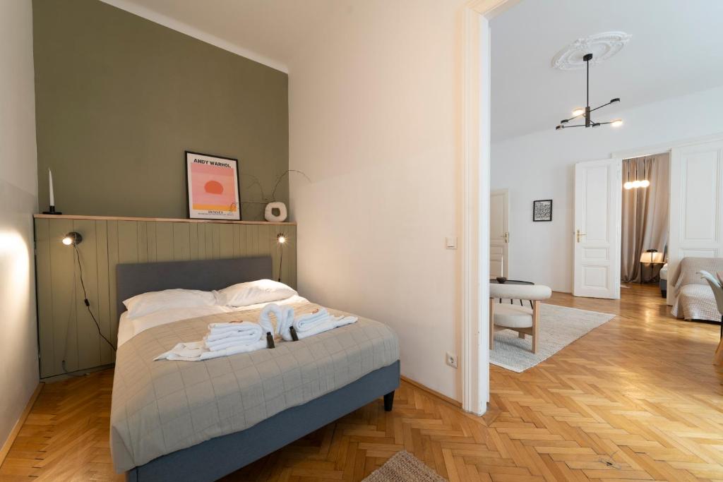 Posteľ alebo postele v izbe v ubytovaní josef's home I Premium Apartment in Ideal Location