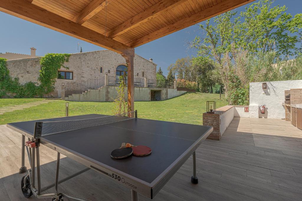 Stolní tenis v ubytování Masos Can Sot nebo okolí