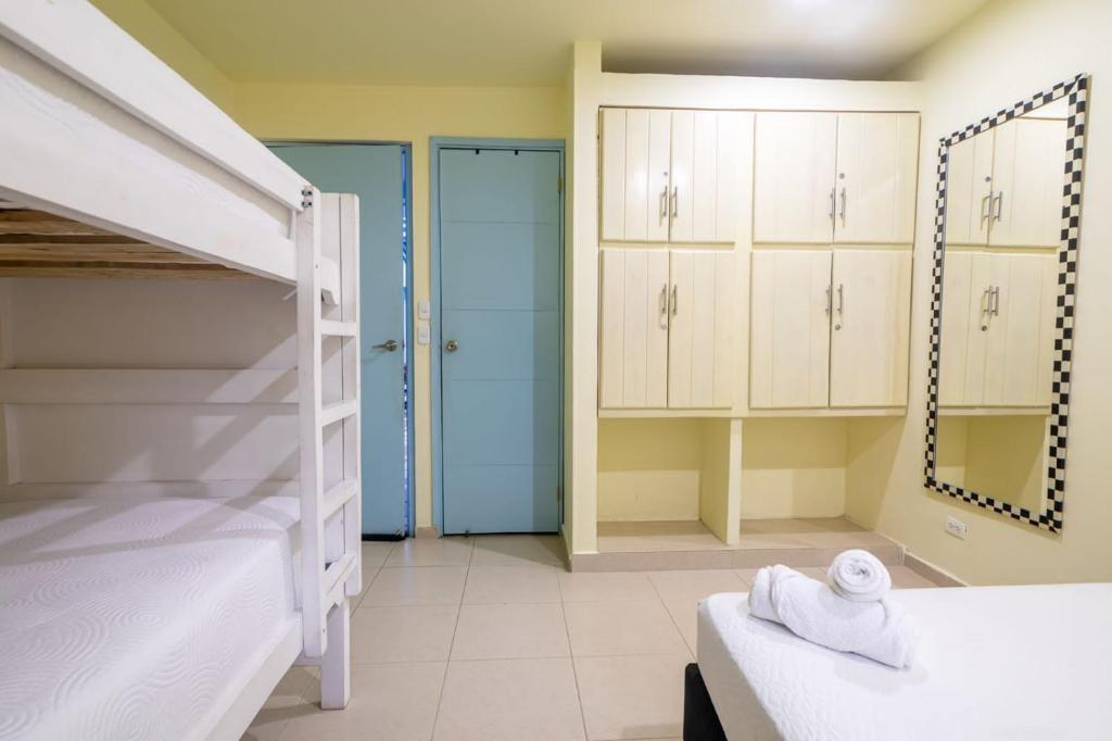 Postel nebo postele na pokoji v ubytování San Felicin Hostel