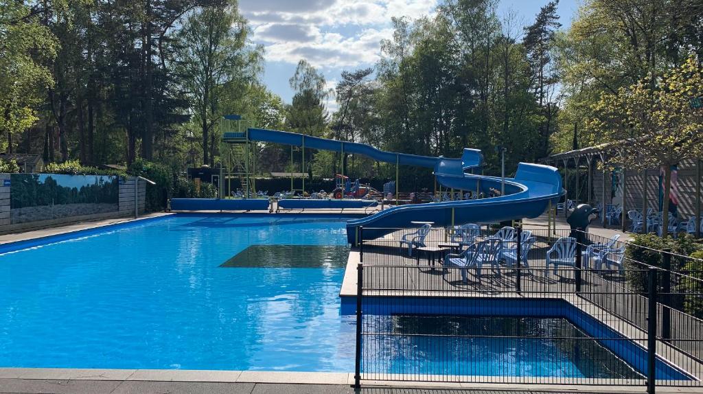Bazén v ubytování Chalet in de Veluwse bossen nebo v jeho okolí