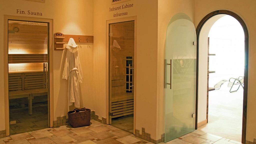 Koupelna v ubytování Hotel Trenker