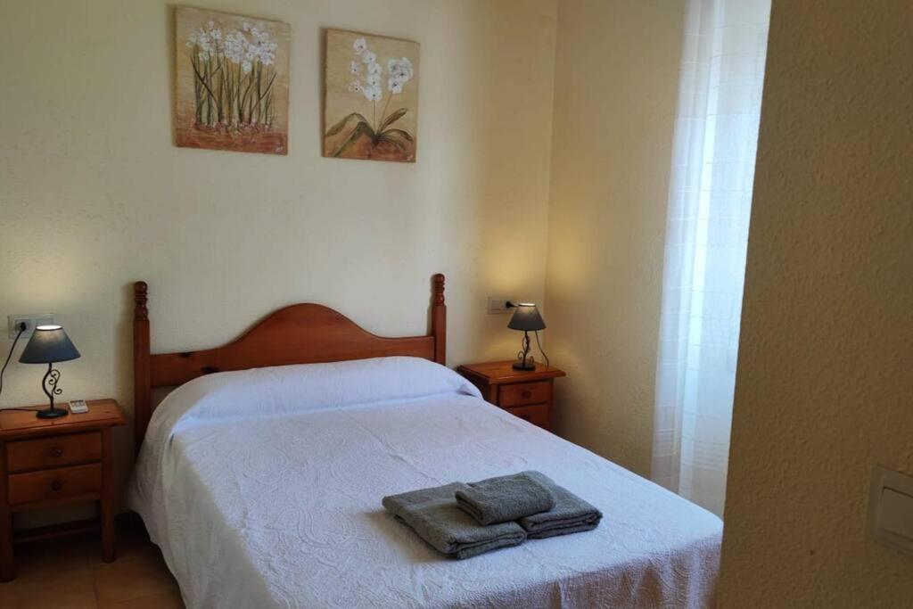 Posteľ alebo postele v izbe v ubytovaní Apartamento cómodo a 300 metros de la playa