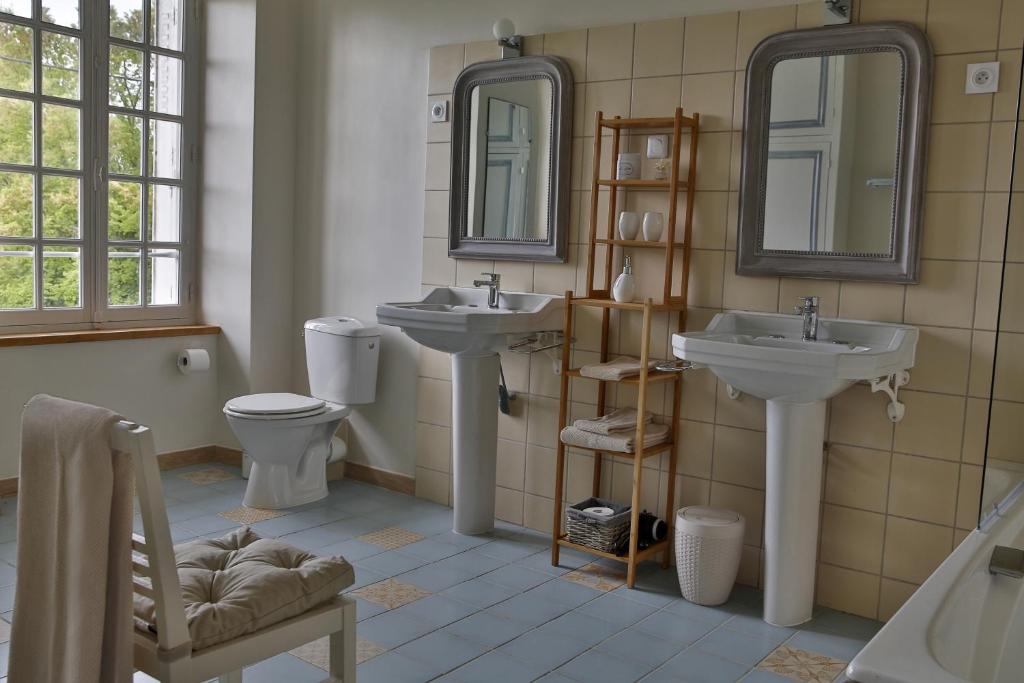 Koupelna v ubytování B&B Clerval - Maison d'hôtes et Gîtes