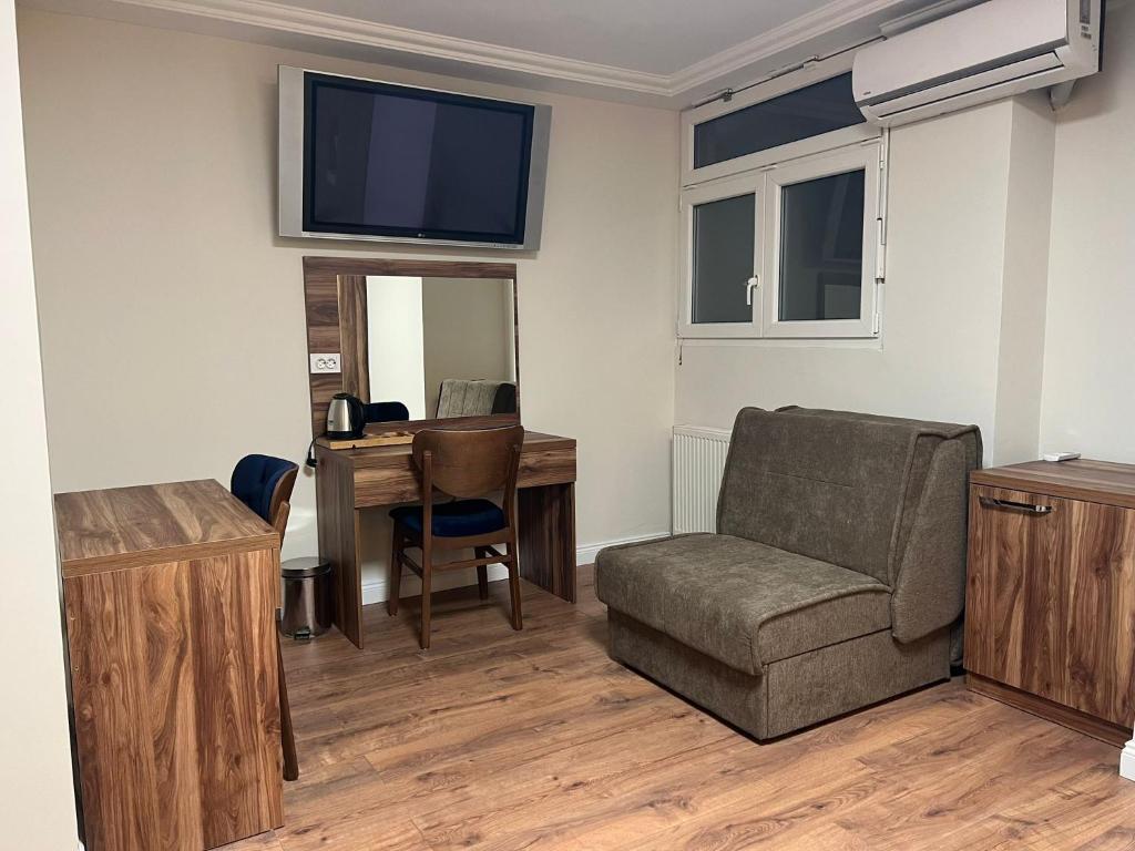 Posezení v ubytování Amber Hotel