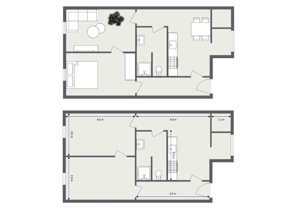 Planimetria di Apartmány Rozárka Turnov