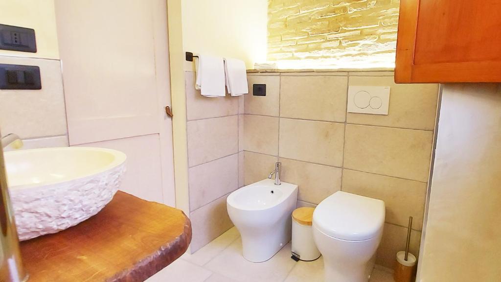 Koupelna v ubytování CASA OCRA