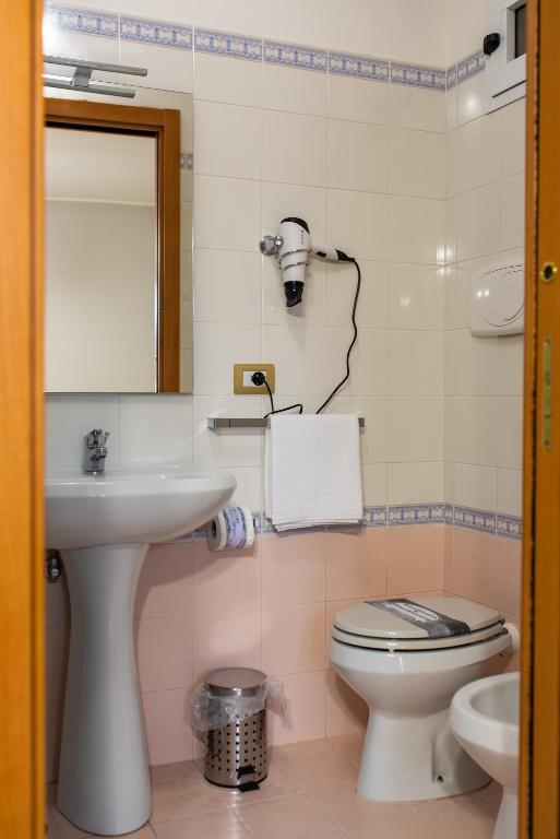 Koupelna v ubytování B&B al Vico Pepe