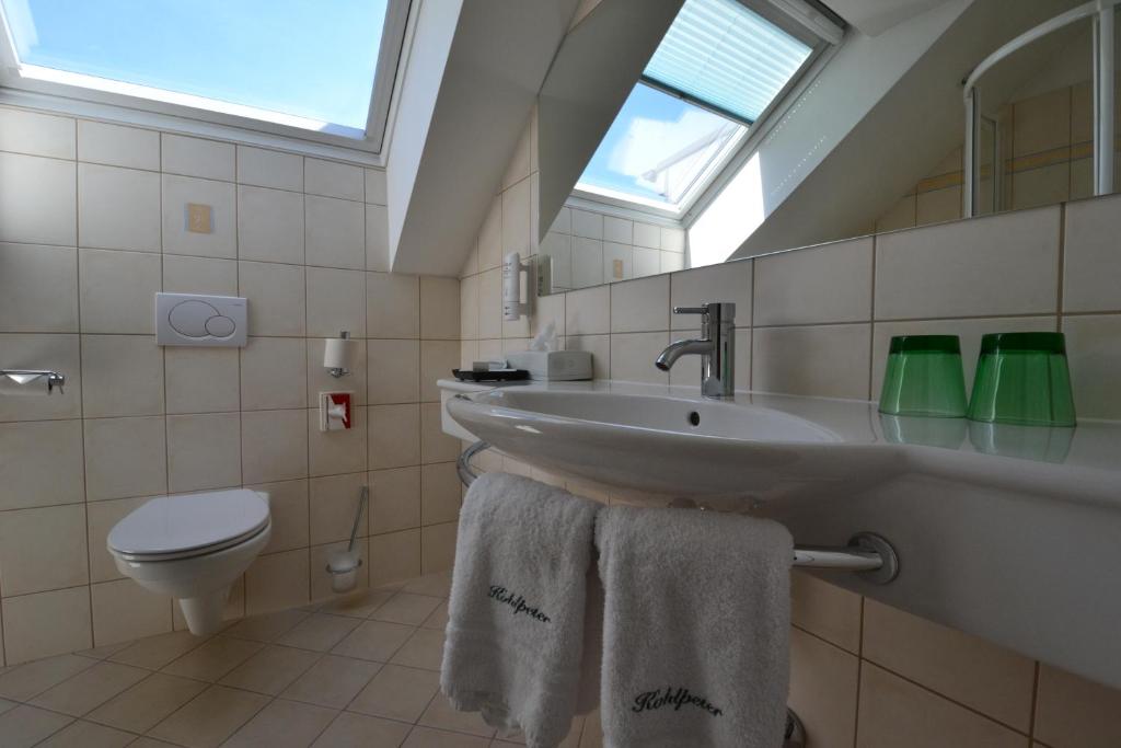 Koupelna v ubytování Hotel Kohlpeter