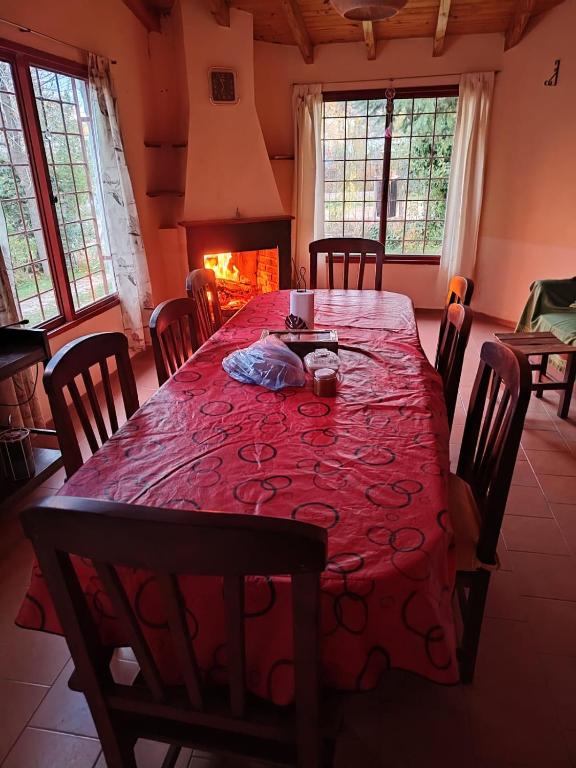 Posezení v ubytování Cabañas Pequeño Paraíso