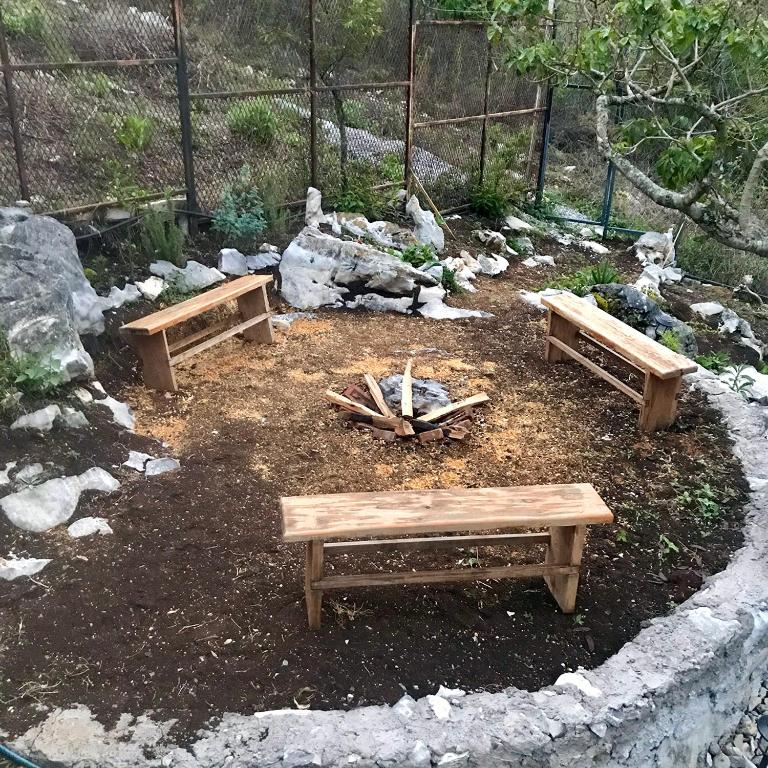 Zahrada ubytování Cabañas Yei Calli